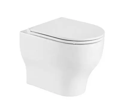 Унитаз подвесной CeramaLux 2199 с сиденьем микролифт, белый