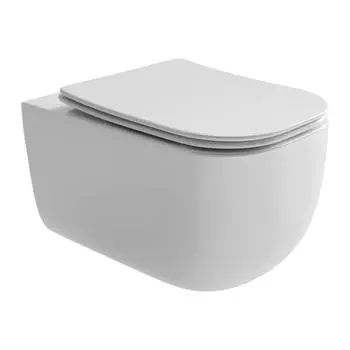 Унитаз подвесной Ceramica Nova Noel CN3013 с сиденьем микролифт, белый