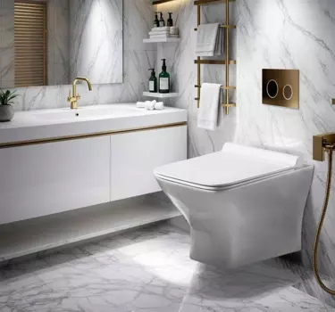 Унитаз подвесной Ceruttispa Ellero Aria pp CT10481 безободковый, с сиденьем микролифт, белый