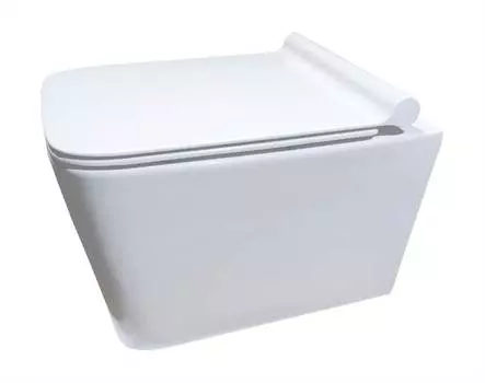 Унитаз подвесной Ceruttispa Maiella Aria MW CT9164 безободковый, с сиденьем микролифт, белый матовый