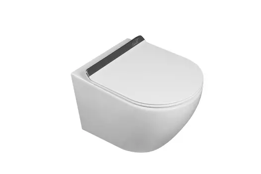 Унитаз подвесной Ceruttispa Sella Aria Tornado Plus CT9956 безободковый, с сиденьем микролифт, белый