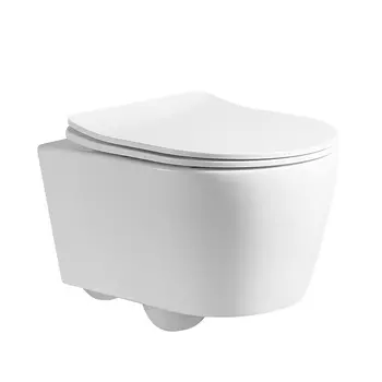 Унитаз подвесной Ceruttispa Sella PP CT9738 безободковый, с сиденьем микролифт, белый