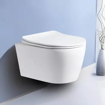 Унитаз подвесной Ceruttispa Sella UF CT10362 безободковый, с сиденьем микролифт, белый