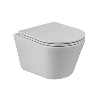 Унитаз подвесной Cezares Liner CZR-3808-53-TH-TOR/SC безободковый, с сиденьем микролифт, белый