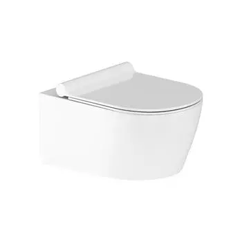 Унитаз подвесной Damixa Jupiter DX77C1700SC белый, с крышкой микролифт