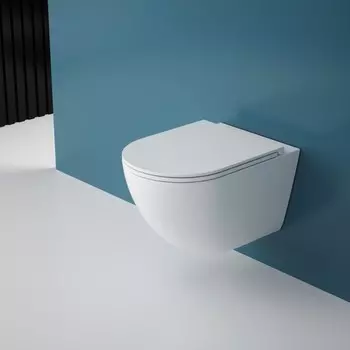 Унитаз подвесной Esbano Fortex-53T (White) ESUPFORT53TW белый глянецевый, с крышкой микролифт