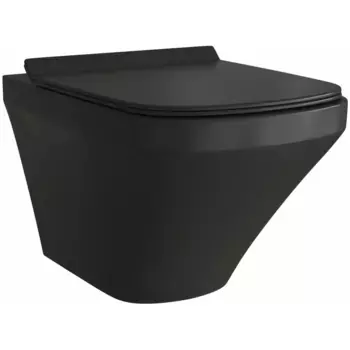 Унитаз подвесной Esbano ONIX ESUPONIXBM черный матовый с крышкой микролифт