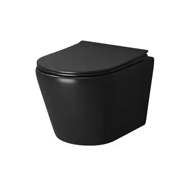 Унитаз подвесной Grossman Fly GR-4478BMS черный матовый, с крышкой микролифт