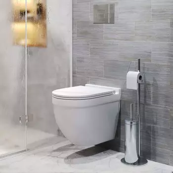 Унитаз подвесной Grossman Торнадо GR-4483MSQ безободковый, с крышкой микролифт, белый матовый