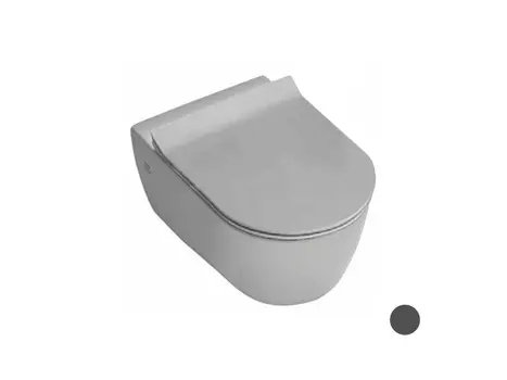 Унитаз подвесной Hatria Fusion A0Y1CC08 антрацит