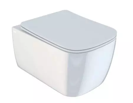 Унитаз подвесной Iddis Bridge BRIRDSEi25 глянцевый белый, с крышкой микролифт