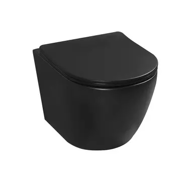 Унитаз подвесной Milleau VORTEX MYL038SMB черный матовый