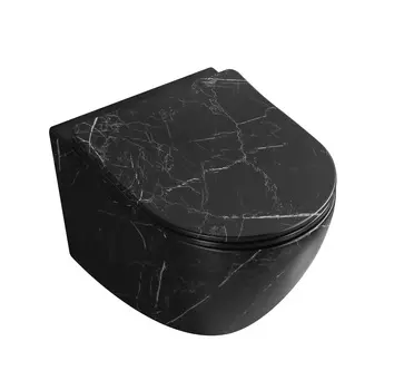 Унитаз подвесной Milleau VORTEX N MYL038BMAB белый мрамор матовый