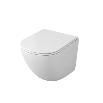 Унитаз подвесной OWL 1975 Vind TOWLT190302 с крышкой микролифт, белый