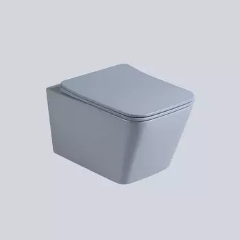 Унитаз подвесной Vincea Q-Line VT1-12MO безободковый, ультратонкое soft-close сиденье, синий