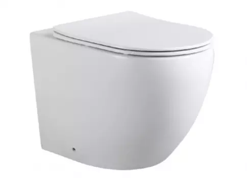 Унитаз приставной Aquanet Cetus 2.0 F LX-1902 безободковый, с крышкой микролифт, белый