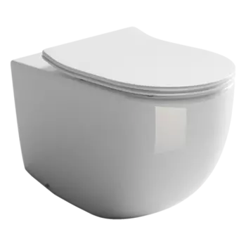 Унитаз приставной Ceramica Nova Metropol CN4004 с сиденьем микролифт, белый