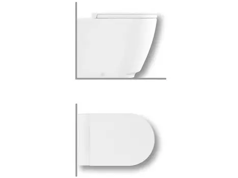 Унитаз приставной Hatria Fusion A0Y1ZA25