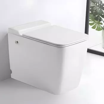 Унитаз приставной импульсный Ceruttispa Maiella Pulse CT10196 безободковый, с сиденьем микролифт, белый