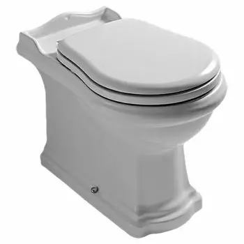 Приставной унитаз Kerasan Retro 101601 белый, крышка приобретается отдельно