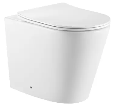 Унитаз приставной SantiLine SL-5020T безободковый, с сиденьем микролифт, белый