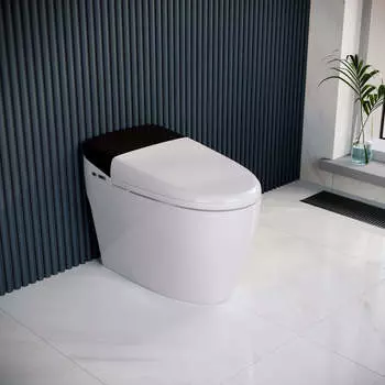 Унитаз умный напольный RGW SW-31 безободковый, с сиденьем микролифт, белый