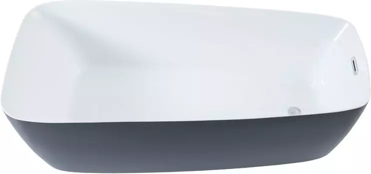 Ванна акриловая Aquanet Family Trend 170x78 90778-MW-MB Matt Finish (панель Black matte) черная