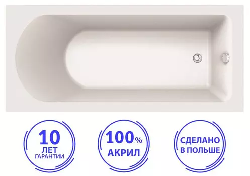 Ванна акриловая C-bath Geba CBQ009003 180х80
