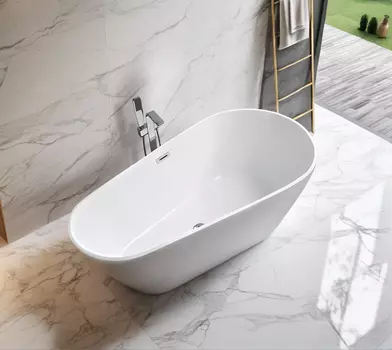 Ванна акриловая Ceruttispa Mimi 170x80 CT10503 отдельностоящая, белая