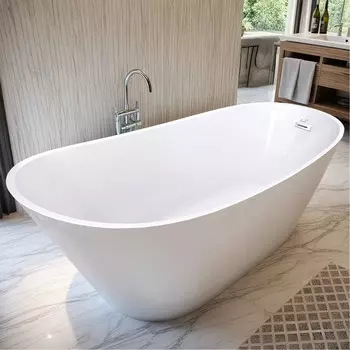 Ванна акриловая Ceruttispa Viva n 170x75 CT10864 отдельностоящая, белая