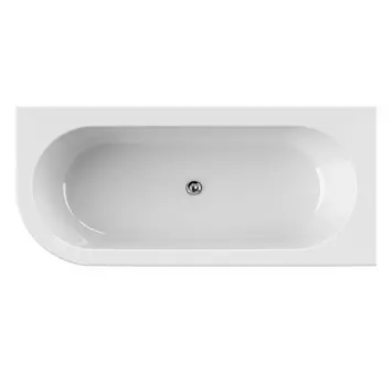 Ванна акриловая Cezares Slim 179х79 см SLIM CORNER-180-80-60-R-W37-SET со сливом-переливом, белая