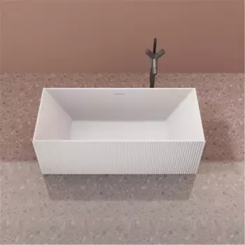 Ванна из искусственного камня 170x75 NTBAGNO NT222 белая матовая