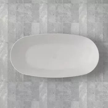 Ванна из искусственного камня Abber Stein 160x80 AS9606 белая