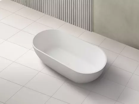 Ванна из искусственного камня Abber Stein 170x75 AS9613-1.7 белая