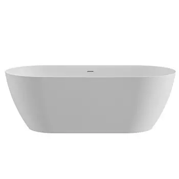 Ванна из искусственного камня Cezares Solid Surface Relax 150х75 CZR-RELAX-150-75-57-SSB отдельностоящая, белая матовая
