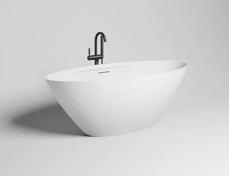 Ванна из искусственного камня Salini Diva S-stone 178х85 102221M белая матовая, отдельностоящая