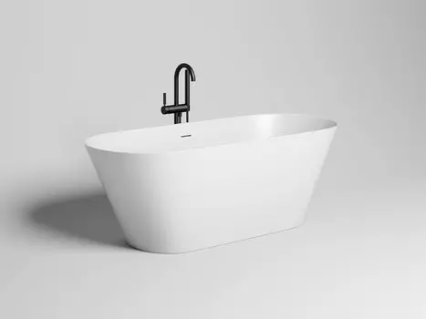 Ванна из искусственного камня Salini Mona S-Stone 170x72 102922M белая матовая, отдельностоящая