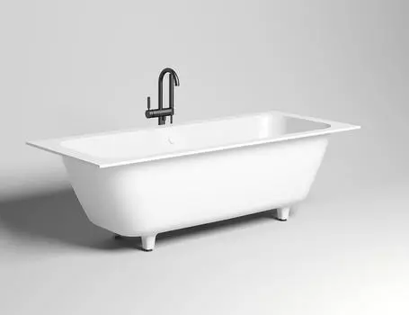 Ванна из искусственного камня Salini Orlanda Axis S-stone 191х80 103221M белая матовая, встраиваемая