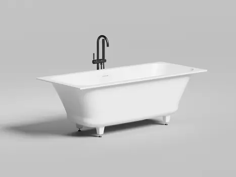 Ванна из искусственного камня Salini Orlanda Axis Kit 170x75 103323M S-Stone белая матовая