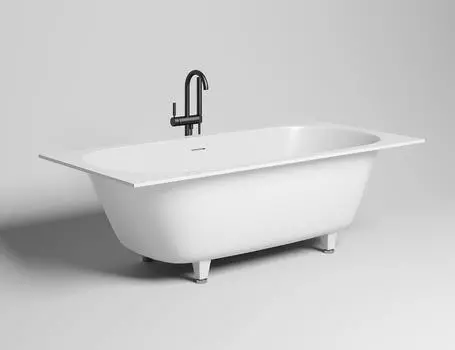 Ванна из искусственного камня Salini Ornella Axis Kit S-Stone 190х90 103522M белая матовая, встраиваемая