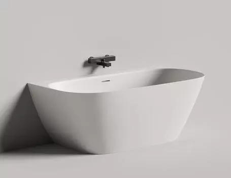 Ванна из искусственного камня Salini Sofia Wall S-Stone 160x80 102527M белая матовая, пристенная