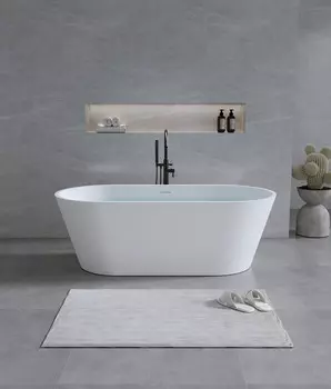 Ванна из искусственного камня Timo ELISSA 158x74 ELISSA1580 белая