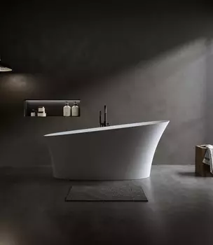 Ванна из искусственного камня Timo KIARA 150x76 KIARA1500 белая