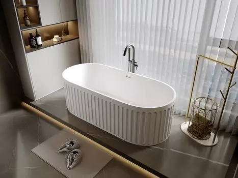 Ванна из искусственного камня Timo KIARA 170x75 KIARA1680 белая