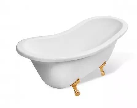 Ванна из литьевого мрамора Эстет Бостон 180x74 ФР-00000624, белая, отдельностоящая