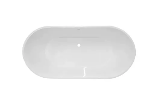 Ванна из литьевого мрамора Эстет Майами 150х75 ФР-00016604, белая, отдельностоящая