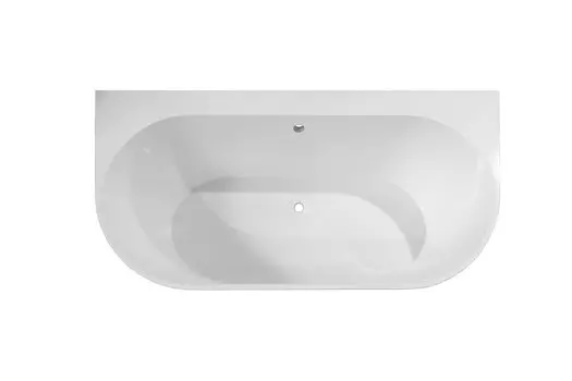 Ванна из литьевого мрамора Эстет Майами 170х85.5 ФР-00010630, белая, пристенная