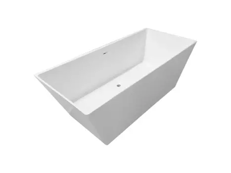 Ванна из литьевого мрамора Эстет Манхэттен 175x77 ФР-00006566, белая, отдельностоящая