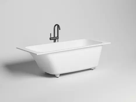 Ванна из литьевого мрамора Salini Orlanda S-sense 170х80 102016G белая глянцевая, встраиваемая