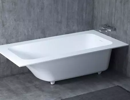 Ванна из литьевого мрамора Salini Orlanda Plus Kit S-sense 190x100 102114M белая матовая, встраиваемая